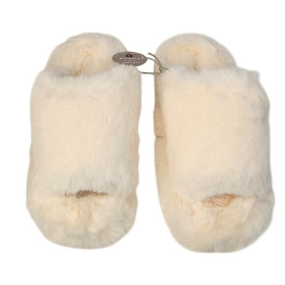 Anthropologie Maeve Womens Fluffy Hard Sole Slip On Slipper Shoes, Size L 10-11 - Picture 3 of 7